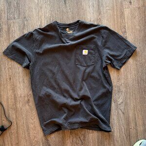 Black Sunfaded Distressed Carhartt K87 Pocket-T-Shirt